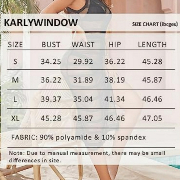 Karlywindow Crochet Swimsuit Cover-up in Sea Blue Size Medium NWOT - Picture 9 of 11